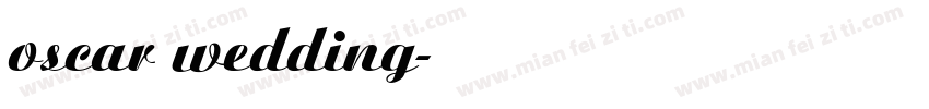 oscar wedding字体转换